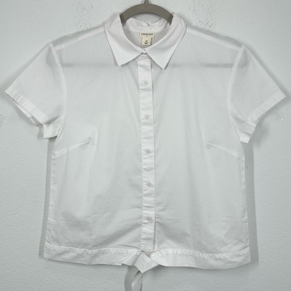 Crewcuts Girls' tie-front button-up shirt Summer Classic Preppy Size 16 NWT - Picture 1 of 6